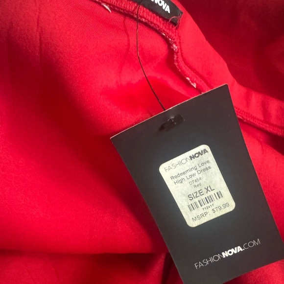 Fashion Nova Red High Low Dress - Picture 6 of 8